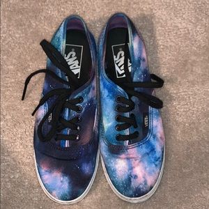 Galaxy print vans, only worn a handful of times.